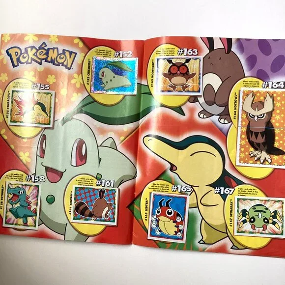 Merlin Topps Pokémon 2001 Album Book + Stickers English Issue Collectable - Picture 5 of 16